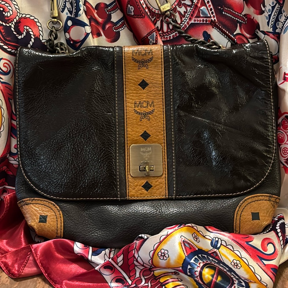Brown vintage MCM shoulder/crossbody bag. COA included